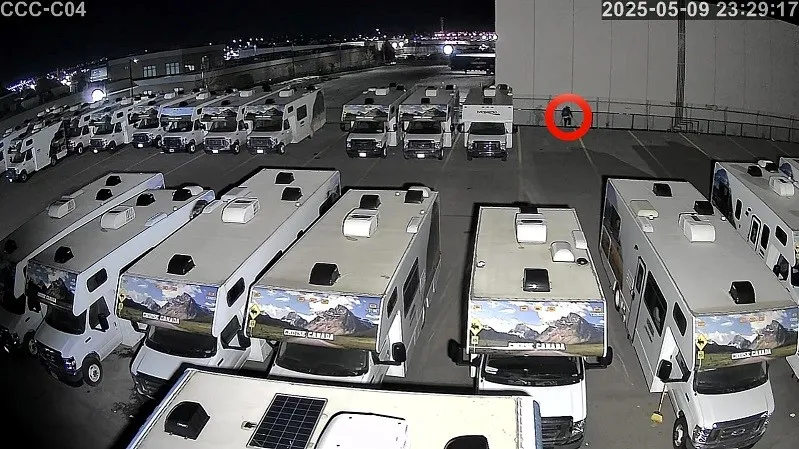 Law enforcement coordination between 11:29 and 12:00 AM during security breach response by Rangers Security Group