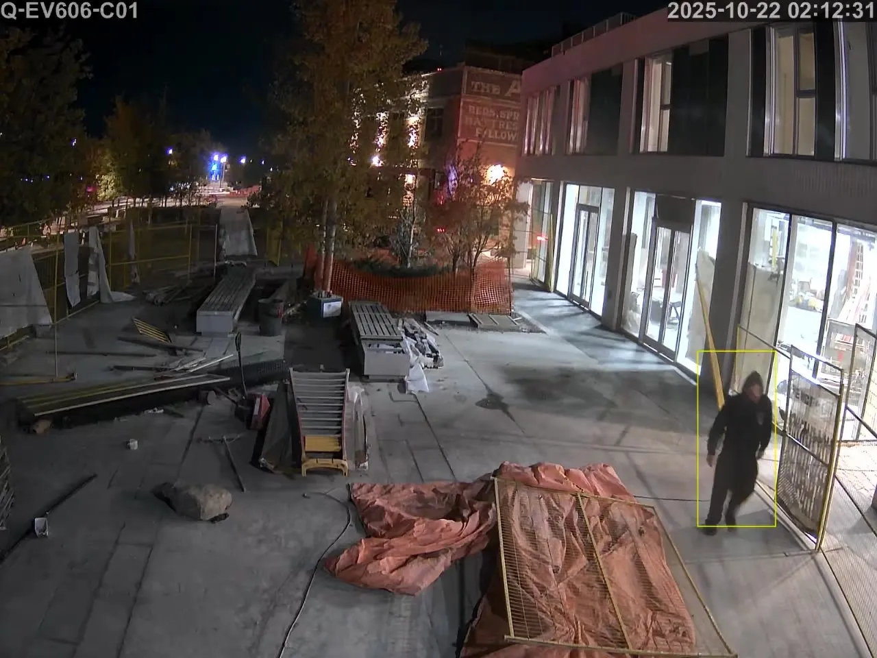 Active intrusion phase captured between 2:14 and 2:20 AM showing real-time security breach detection by Rangers Security Group