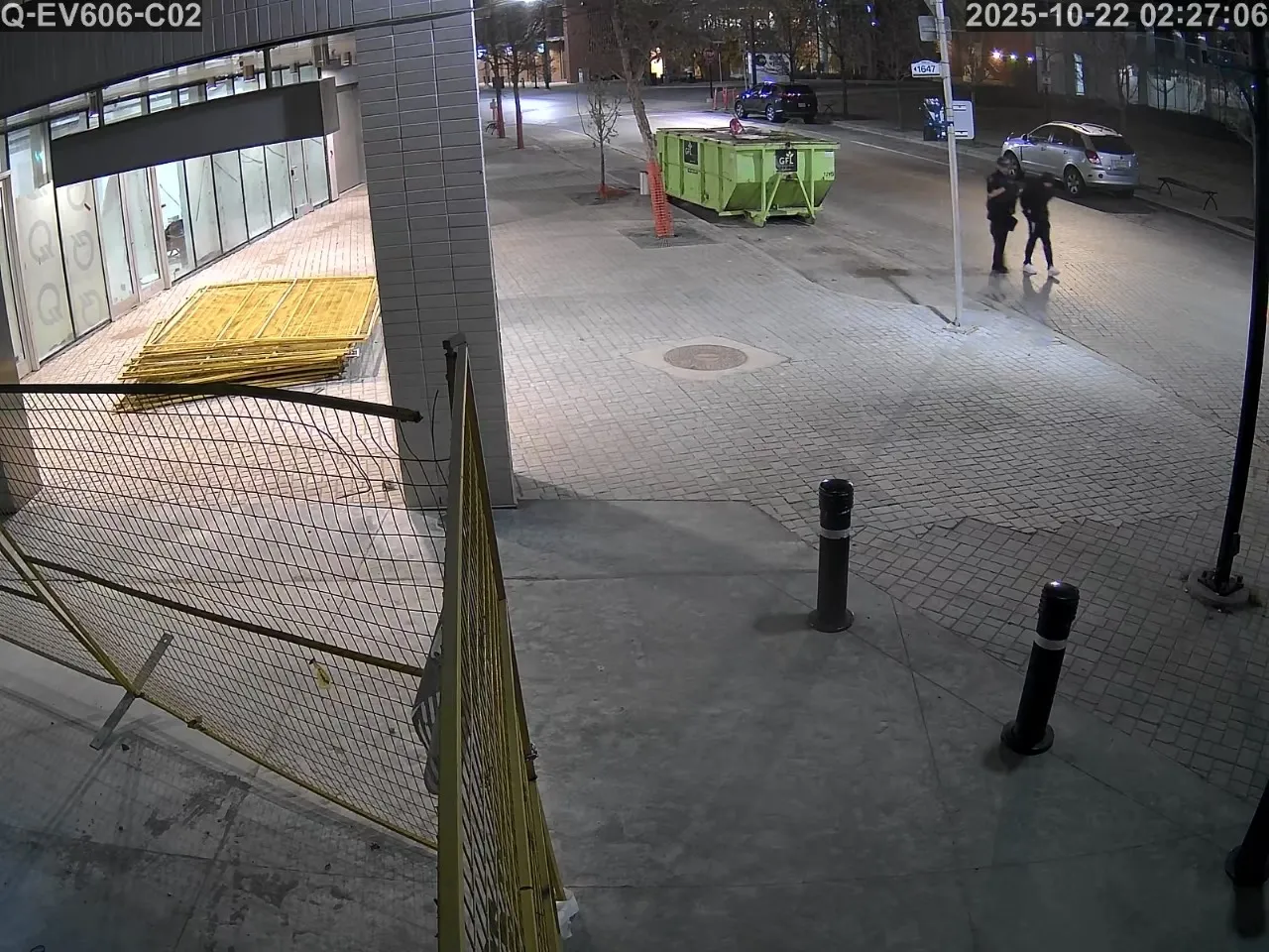 Active intrusion phase captured between 2:14 and 2:20 AM showing real-time security breach detection by Rangers Security Group