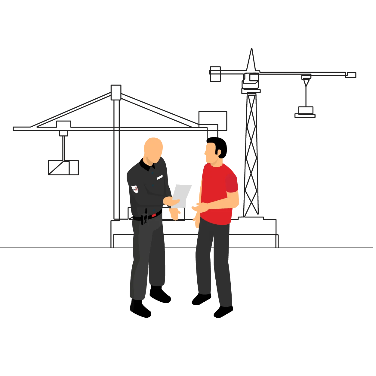 Security expert conducting real-time assessment and presenting a custom surveillance plan for property-specific protection