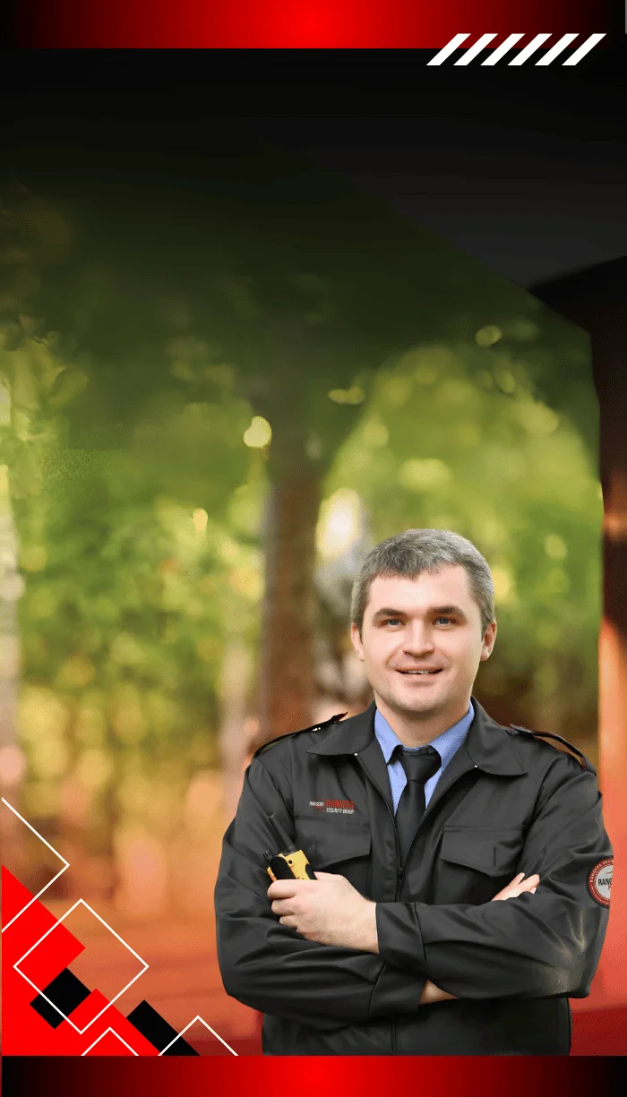 security guard banner patch mobile