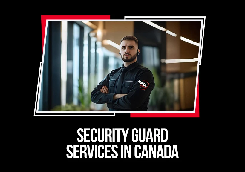 Rangers Security Group guards ensuring safety with a walkie-talkie and suspect detention at night, showcasing professional security services