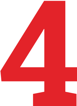Number Four Red Image