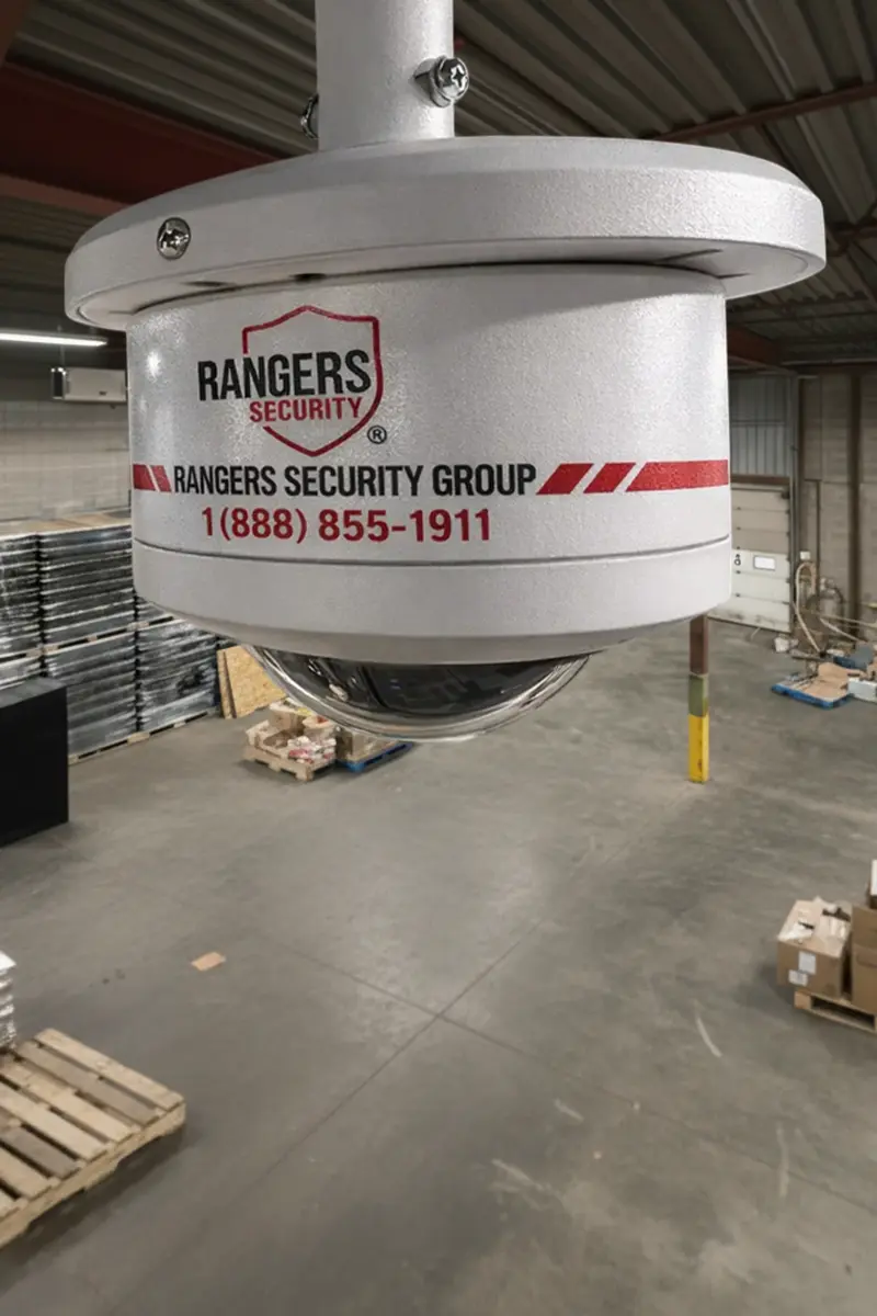 Mascot representing Rangers Security Group’s 24/7 security services in Alberta, including surveillance and on-site protection for complete peace of mind