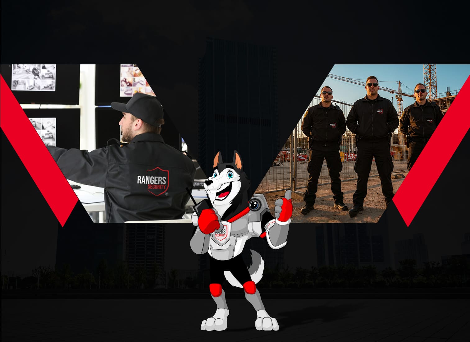Rangers Security Group's expert and trained security guards monitoring on-site security challenges 24/7 to protect your assets.