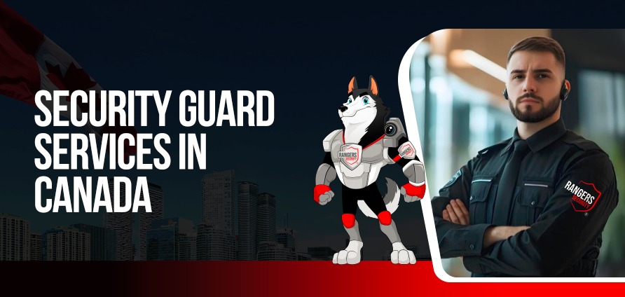 Rangers Security Group guards ensuring safety with a walkie-talkie and suspect detention at night, showcasing professional security services