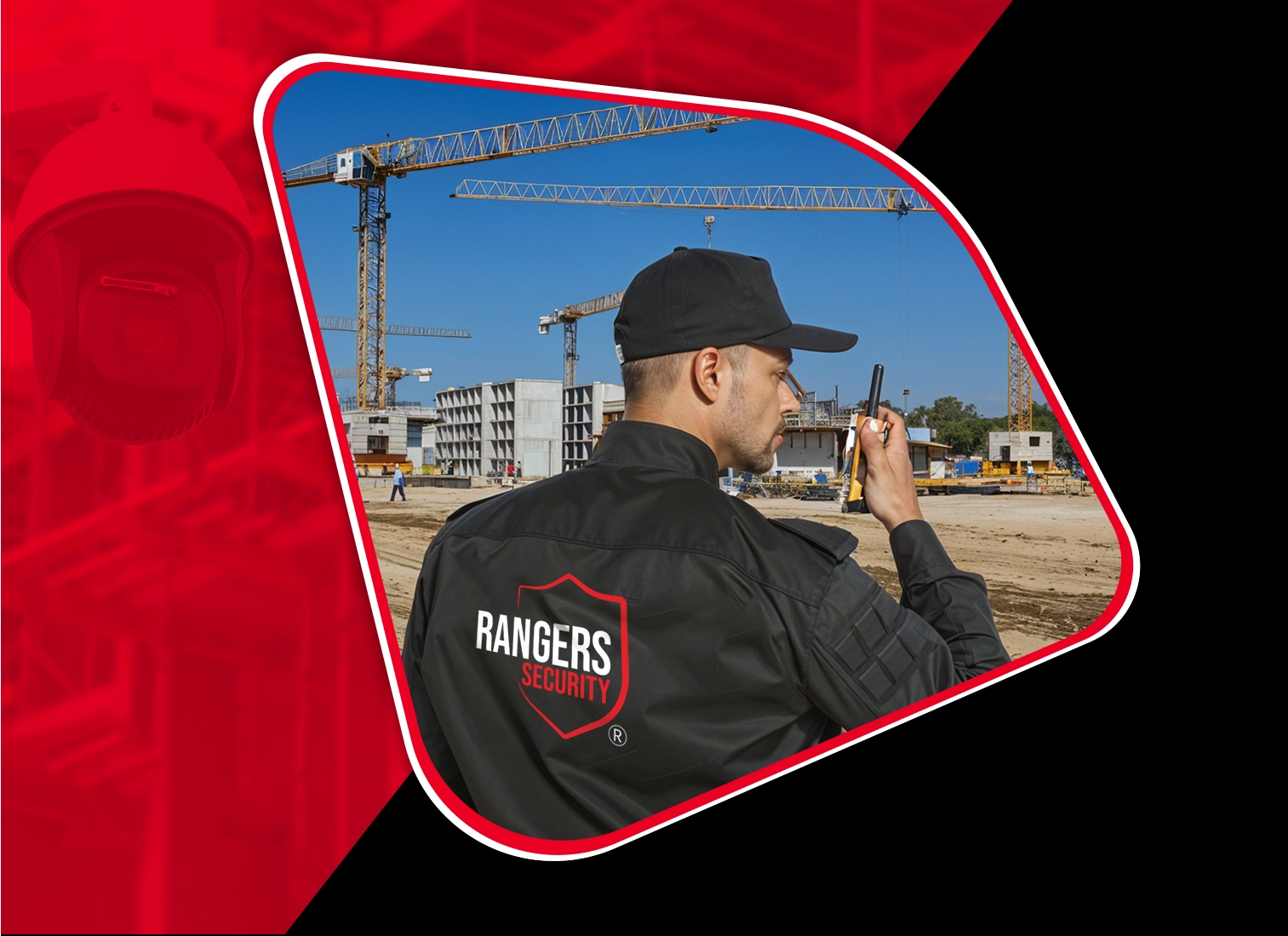Rangers Security officer monitoring surveillance screens, ensuring proactive and reliable security solutions.