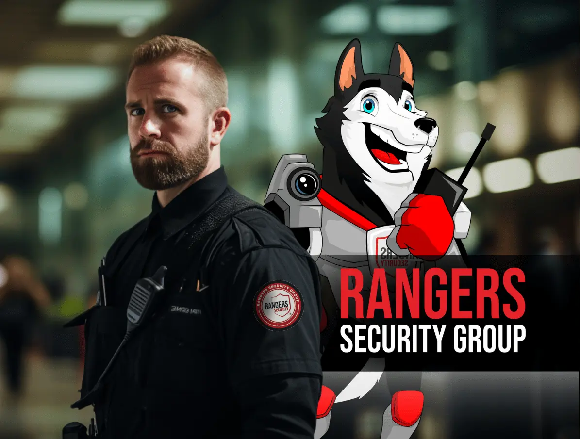 Rangers Security Group’s human experts and mascot are providing and managing 24/7 security services, ensuring continuous protection and enhanced safety.