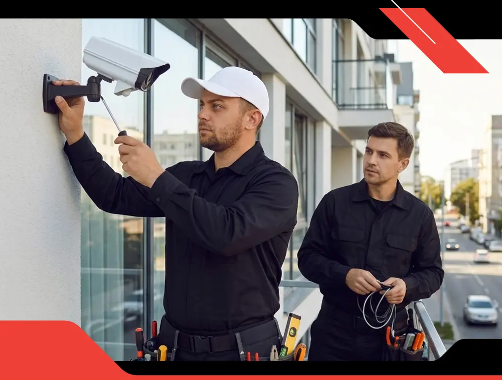 Security camera installation services in Camrose by Rangers Security Group.