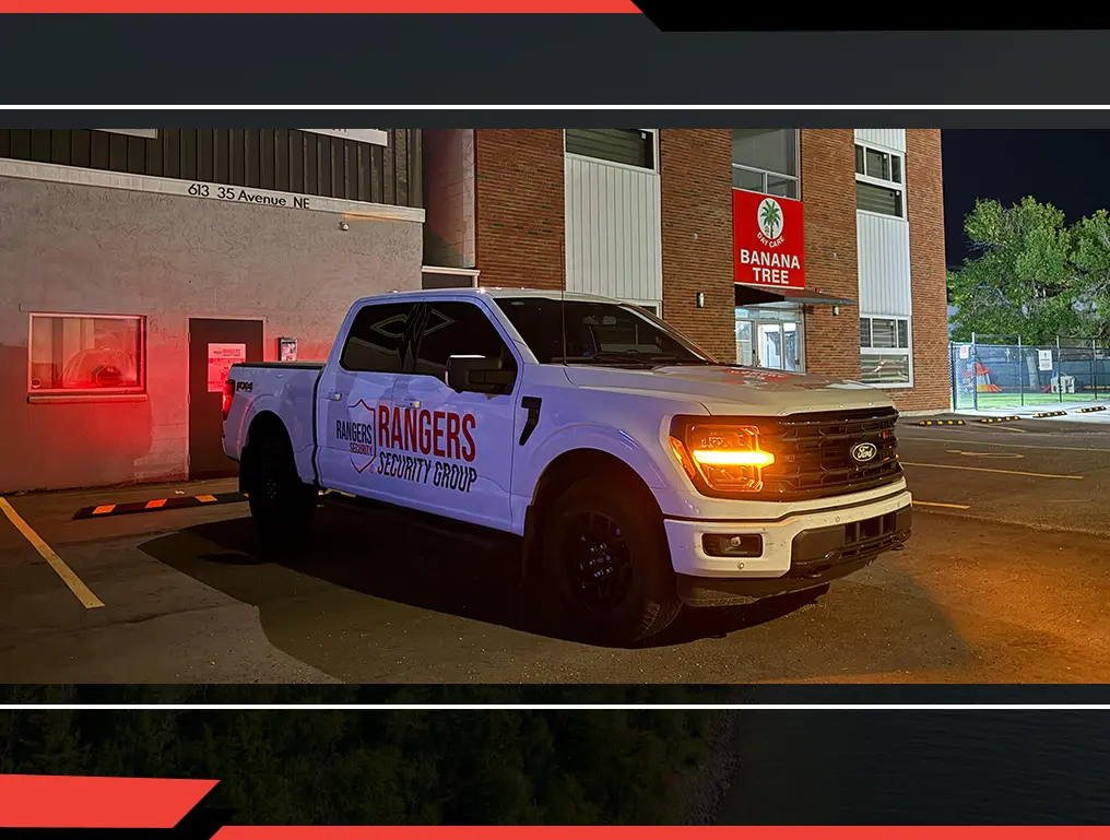 Mobile patrol security guard providing proactive on-site security services in Cold Lake.