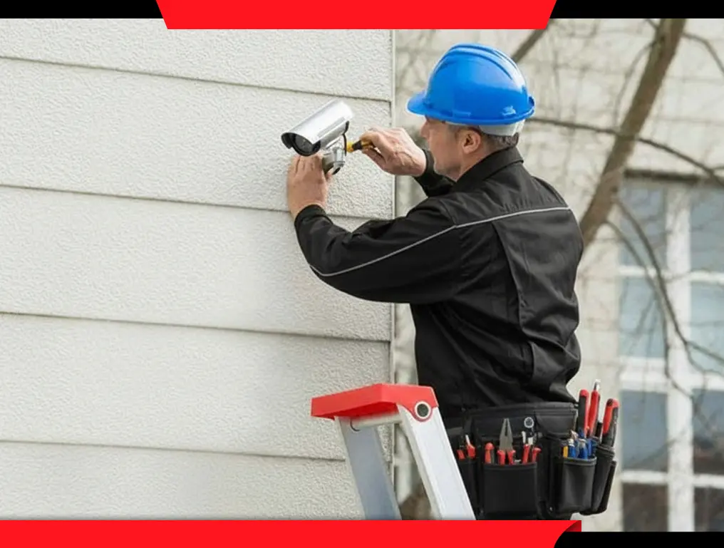 Security camera installation services in Cold Lake by Rangers Security Group.
