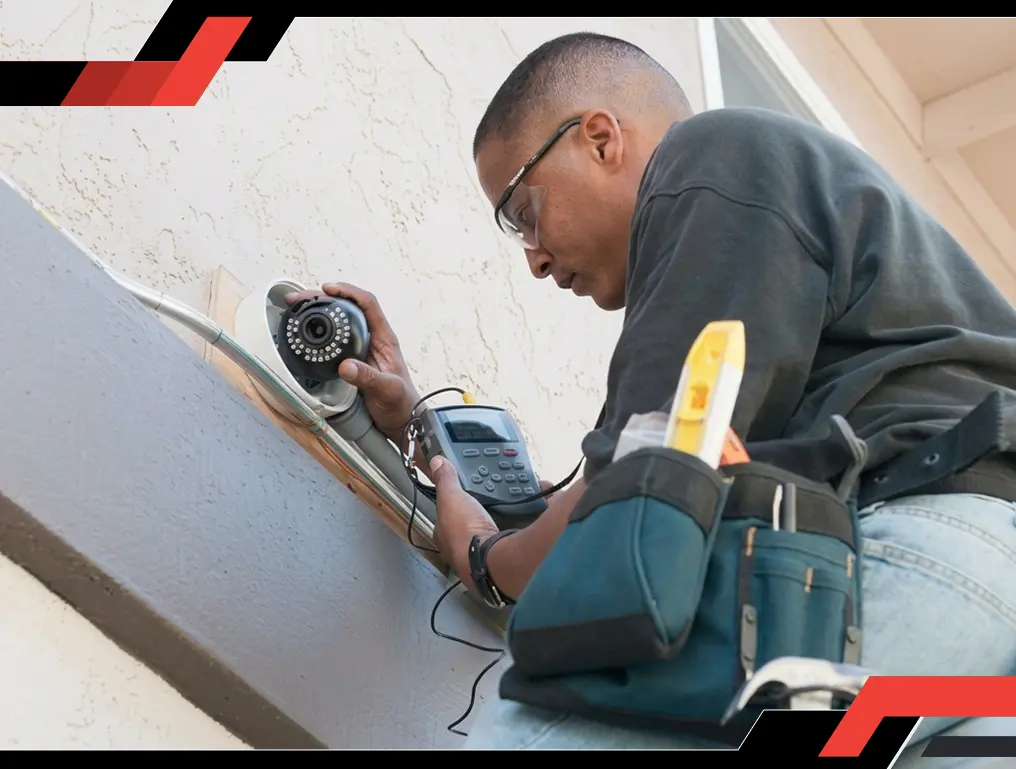 Security expert from Rangers Security Group standing onsite, observing the site and representing security services.