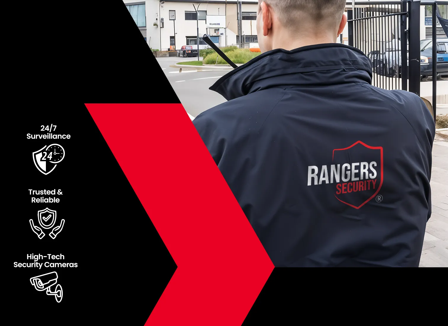 security professional equipped with walkie-talkie addressing security challenges in Prince Edward Island